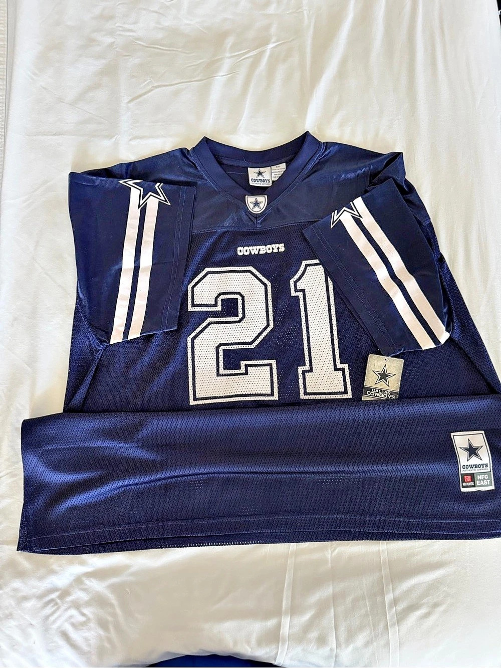 NFL Dallas Cowboys #21 Elliott jersey Blue & White Size 3XL NWT